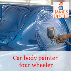 Car body painter four wheeler body builder Mr. Malay Dutta in Barasat